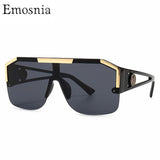 2021 men fashion sunglasses oversized square vintage brand design sun glasses trendy driving outdoor eyeware uv400 wholesale
