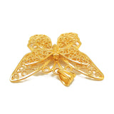 24k golden butterfly pendant necklace