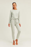 long sleeve top and lounge pant set