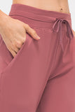 drawstring waist capri pants