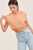mimosa cropped sleeveless sweater