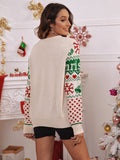 christmas fair isle print sweater