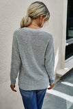 cut out v neck sweater