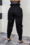 Casual Sportswear Print Basic Regular High Waist Trousers