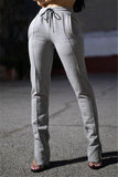 Fashion Casual Regular Solid Trousers