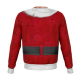 bad santa caucasian christmas ugly sweatshirt