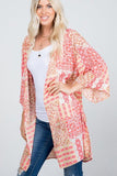 full size run floral relaxed long cardigan