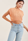 mimosa cropped sleeveless sweater