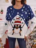 christmas penguin pullover sweater