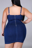 Fashion Sexy Plus Size O Neck Sleeveless Off The Shoulder Solid Sling Dress