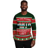 naughty list ugly christmas sweatshirt