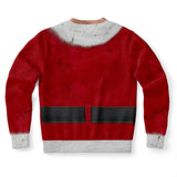 bad santa caucasian christmas ugly sweatshirt