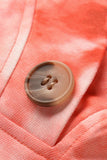 tie dye button detail v neck top