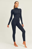 kimberly c seamless ribbed long sleeved full length jumpsuit