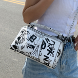 Casual Street Patchwork Print Bags