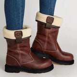 Fashion Casual Solid Color Keep Warm Snow Boots