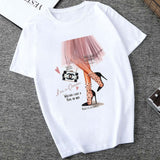 Fashion Casual Daily O Neck Short Sleeve Regular Sleeve Regular Letter Character Tops