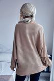 horizontal ribbed slouchy sweater