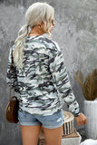 camouflage rodeo graphic long sleeve top