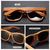 natural wood sunglasses polarized with box square sunglasses