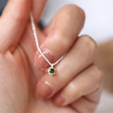 sparkling green diamond pendant necklace