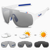 polarized and photochromic cycling one lens sport sunglasses