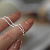 sparkling green diamond pendant necklace