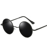 alloy round polarized retro sunglasses