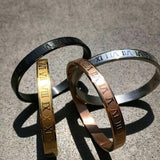 cuff carving roman numeral bangles jewelry