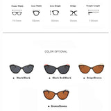 contrast polarized cat eye sunglasses