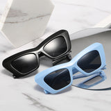 oversized modern acrylic cat eye sunglasses