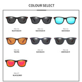 polarized mirror coated square sunglasses