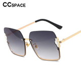 half frame pearl square sunglasses