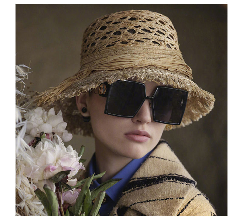 oversized polarized outdoor chic square sunglasses