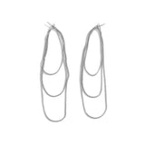 copper wire multilayer threaded earring