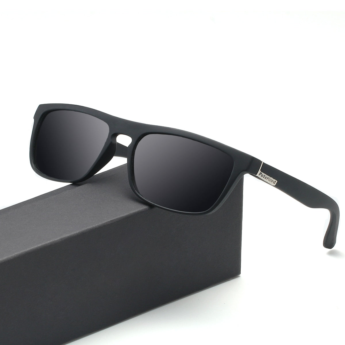 mirror polarized classic design square sunglasses