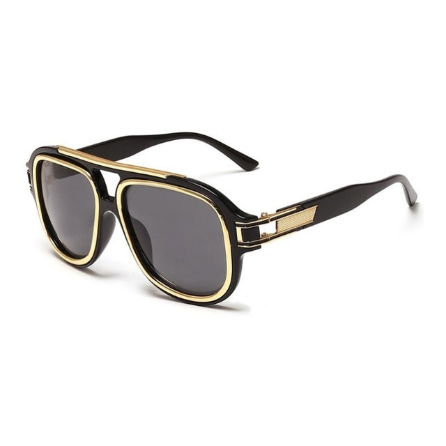 classy double top bar retro sunglasses