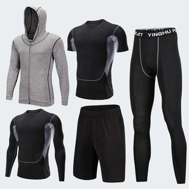 quick dry compression sportswear gym tights set
