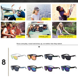 travel colorful classic square sunglasses