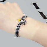 viking eagle cuff open adjustable bracelet