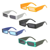 rectangle frame hip hop retro sunglasses