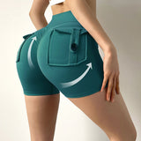 sport high waist tights buttocks
