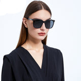 polarized gradient classic square sunglasses