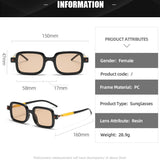 acrylic lens square sunglasses