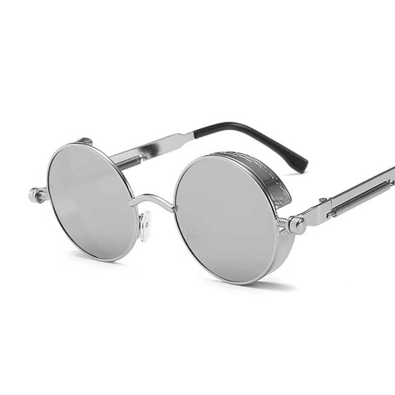 vintage round metal frame sunglasses