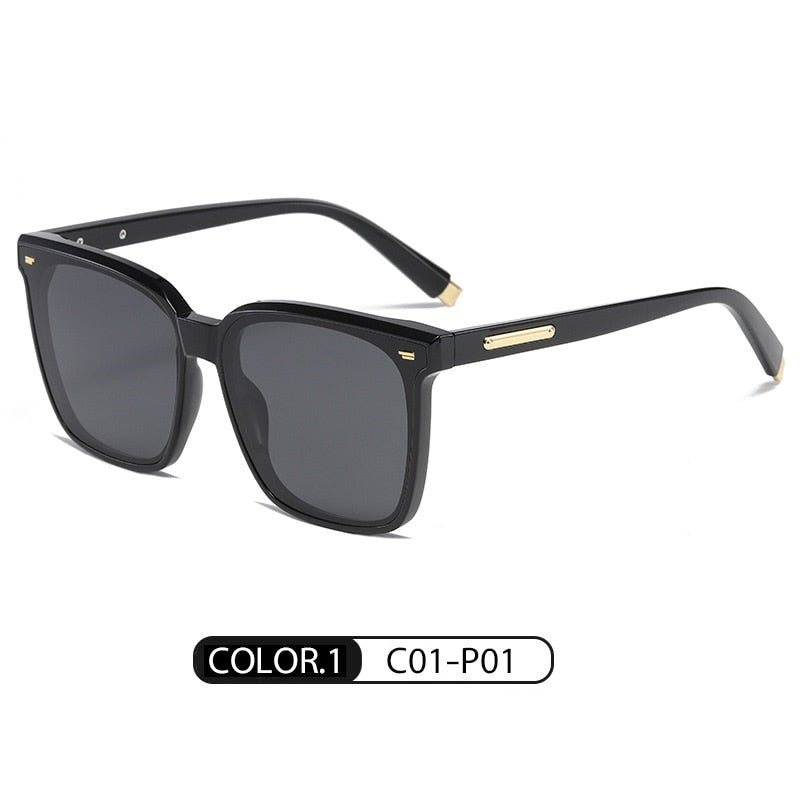 polarized gradient classic square sunglasses