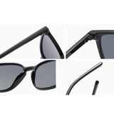 vintage sleek frame square sunglasses