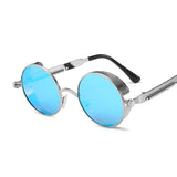 vintage round metal frame sunglasses