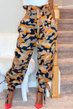 Fashion Casual Camouflage Print Pants Regular Trousers
