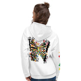 butterfly good feelings unisex hoodie